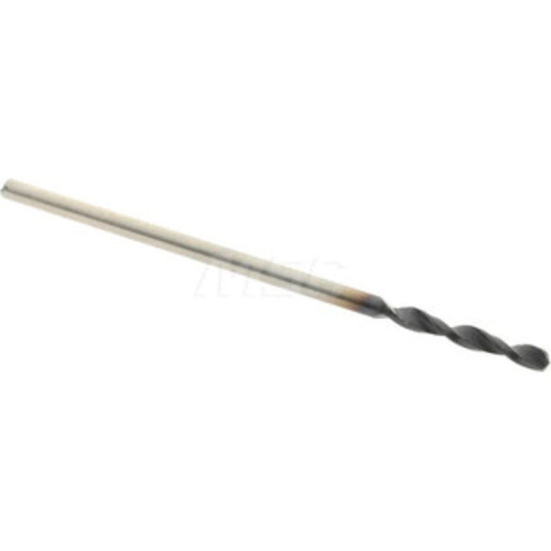 Accupro 0.0492 130 Parabolic Flute Cobalt Screw Machine Drill Bit TiAlN Finish, Right Hand Cut, 0.315 Flute Length, 1.181 OAL, Standard Point, Straight Shank 1630125A-AC – 01347921