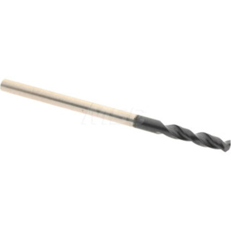 Accupro 0.0807 130 Parabolic Flute Cobalt Screw Machine Drill Bit TiAlN Finish, Right Hand Cut, 0.472 Flute Length, 1.496 OAL, Split Point, Straight Shank 1630205A-AC – 01348176