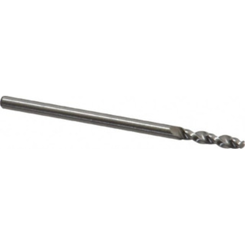 Accupro 0.0827 130 Parabolic Flute Cobalt Screw Machine Drill Bit Bright Finish, Right Hand Cut, 0.472 Flute Length, 1.496 OAL, Split Point, Straight Shank 1630210-AC – 01331289