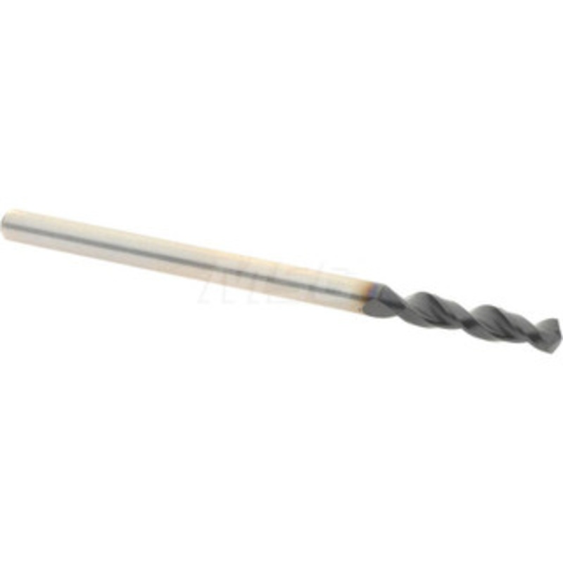 Accupro 0.0906 130 Parabolic Flute Cobalt Screw Machine Drill Bit TiAlN Finish, Right Hand Cut, 0.512 Flute Length, 1.575 OAL, Split Point, Straight Shank 1630230A-AC – 01348267