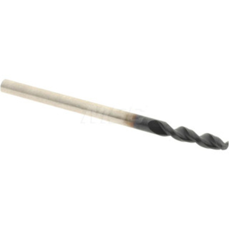 Accupro 0.0965 130 Parabolic Flute Cobalt Screw Machine Drill Bit TiAlN Finish, Right Hand Cut, 0.551 Flute Length, 1.693 OAL, Split Point, Straight Shank 1630245A-AC – 01348325