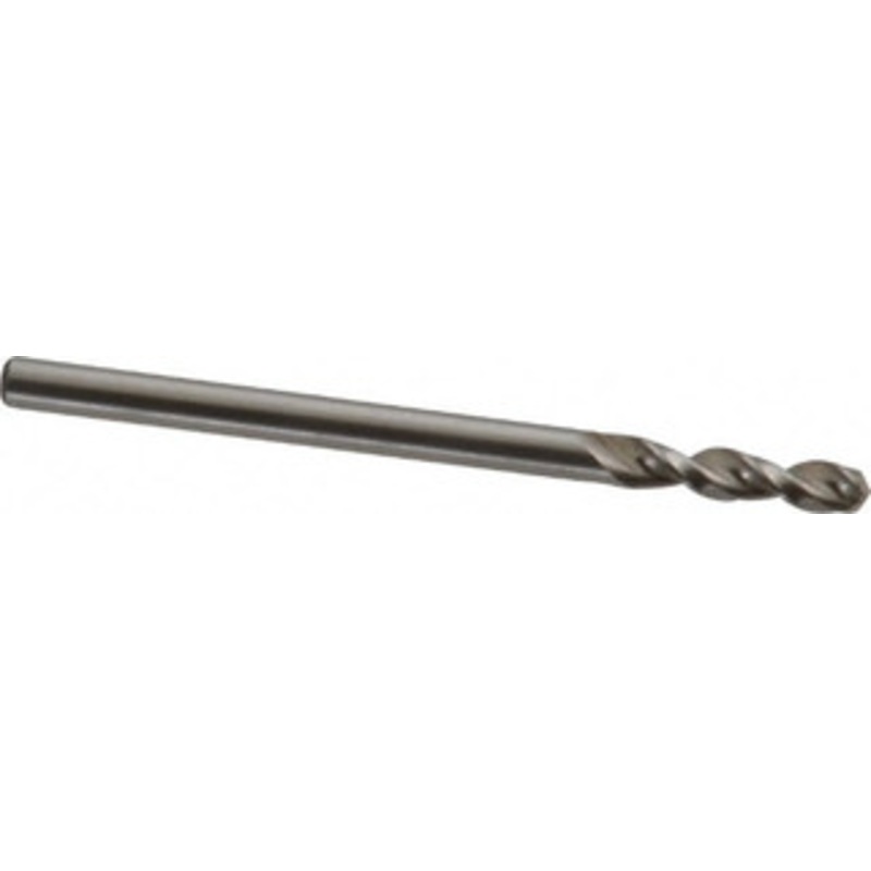 Accupro 0.1142 130 Parabolic Flute Cobalt Screw Machine Drill Bit Bright Finish, Right Hand Cut, 0.63 Flute Length, 1.811 OAL, Split Point, Straight Shank 1630290-AC – 01331586