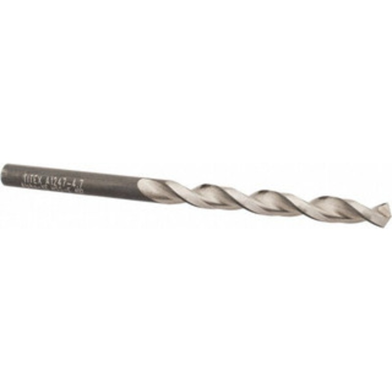 Walter Titex 4.7mm 130 Cobalt Jobber Drill Oxide Finish, Right Hand Cut, Parabolic Flute, Straight Shank, 3-5/32 OAL, Split Point 5060589 – 01502111