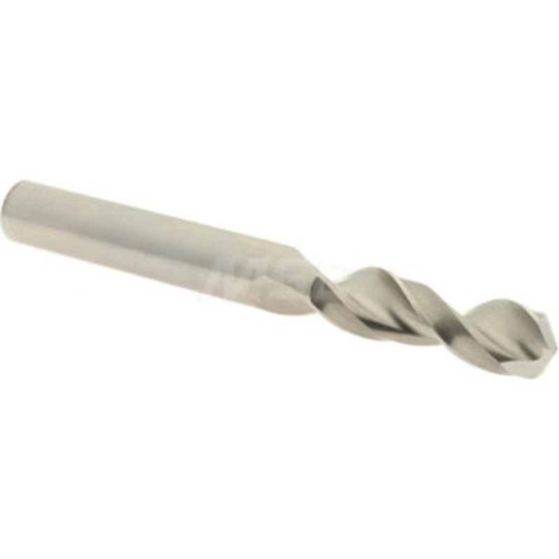Accupro 0.3701 130 Parabolic Flute Cobalt Screw Machine Drill Bit Bright Finish, Right Hand Cut, 1.575 Flute Length, 3.307 OAL, Split Point, Straight Shank 1630940-AC – 01332824