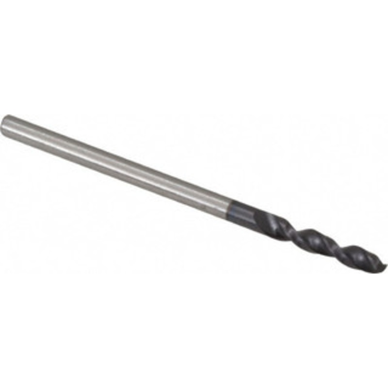 Accupro 0.0846 130 Parabolic Flute Cobalt Screw Machine Drill Bit TiAlN Finish, Right Hand Cut, 0.512 Flute Length, 1.575 OAL, Split Point, Straight Shank 1630215A-AC – 01348218