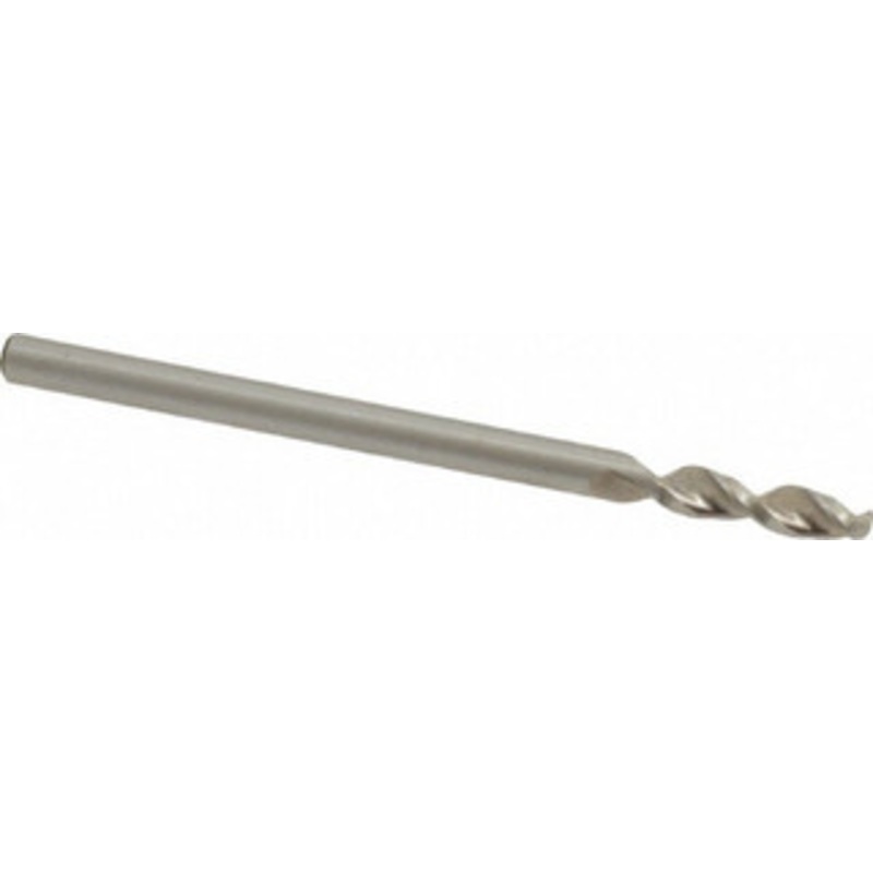 Accupro 0.0906 130 Parabolic Flute Cobalt Screw Machine Drill Bit Bright Finish, Right Hand Cut, 0.512 Flute Length, 1.575 OAL, Split Point, Straight Shank 1630230-AC – 01331347