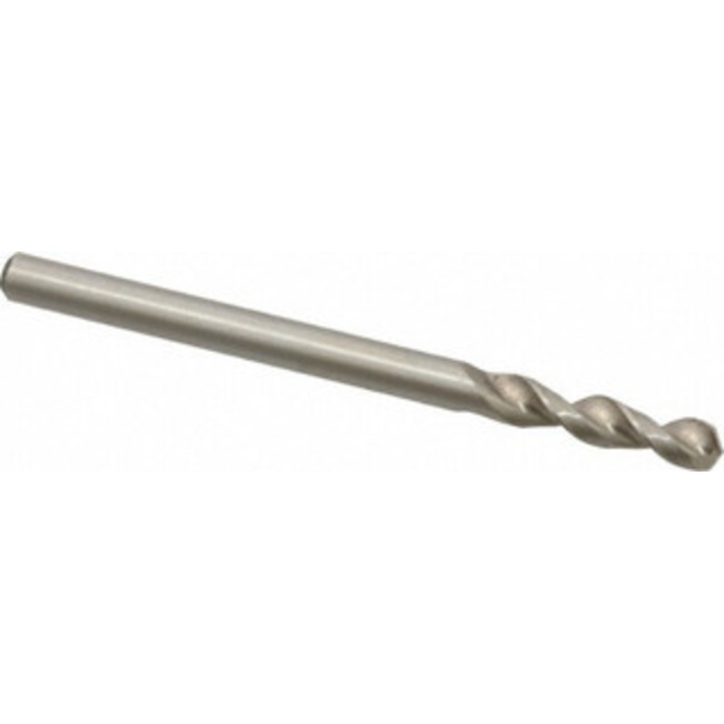 Accupro 0.1299 130 Parabolic Flute Cobalt Screw Machine Drill Bit Bright Finish, Right Hand Cut, 0.709 Flute Length, 1.929 OAL, Split Point, Straight Shank 1630330-AC – 01331701