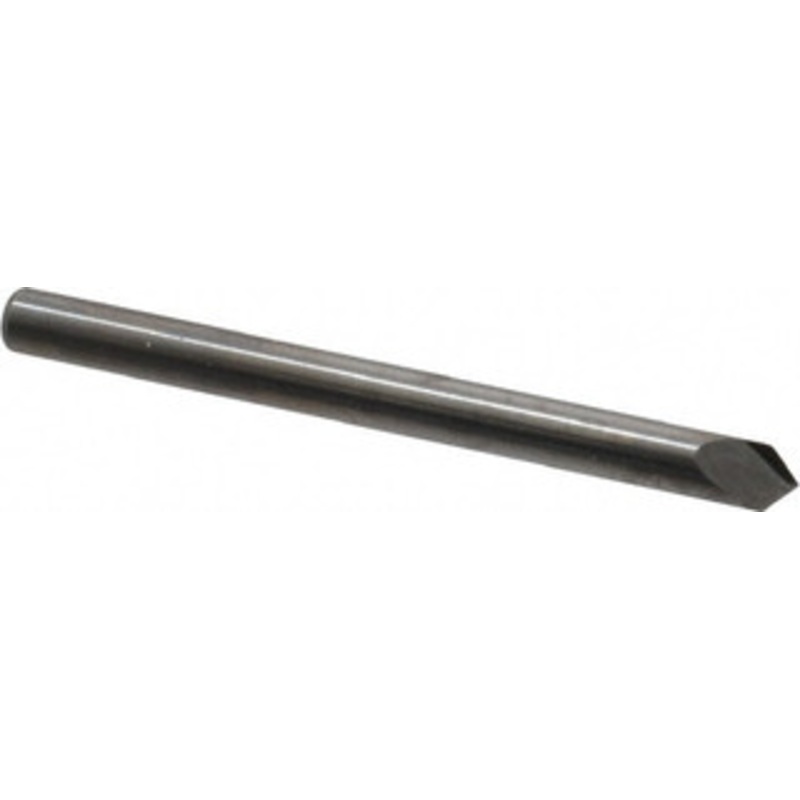 Accupro 1/8 Diam 90 2-Flute Single End Solid Carbide Chamfer Mill Bright Finish, 1-1/2 OAL, 1/8 Shank Diam 921250090 – 09549940