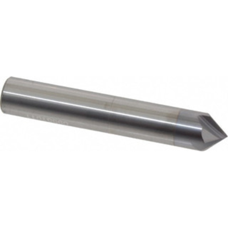 Accupro 1/2 Diam 90 4-Flute Single End Solid Carbide Chamfer Mill TiCN Finish, 3 OAL, 1/2 Shank Diam 945000090C4 – 09551011