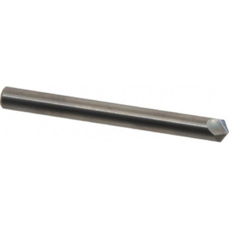 Accupro 1/4 Diam 120 2-Flute Single End Solid Carbide Chamfer Mill Bright Finish, 2-1/2 OAL, 1/4 Shank Diam 922500120 – 09550245