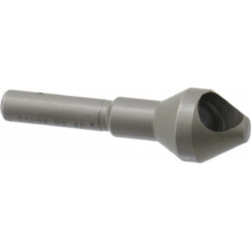 Weldon Tool 9/16 Head Diam, 1/4 Shank Diam, 60 High Speed Steel Countersink Bright Finish, 1-15/16 OAL, Single End, Straight Shank, Right Hand Cut 98640-94-W – 02541043