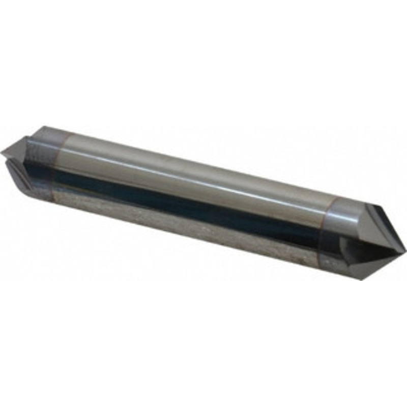 Accupro 1/2 Diam 90/90 4-Flute Double End Solid Carbide Chamfer Mill TiCN Finish, 3 OAL, 1/2 Shank Diam 945000090DEC4 – 09551037