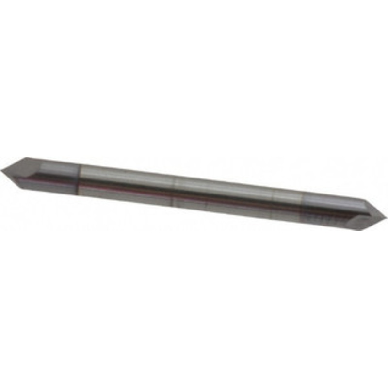 Accupro 1/8 Diam 90/90 2-Flute Double End Solid Carbide Chamfer Mill TiCN Finish, 1-1/2 OAL, 1/8 Shank Diam 921250090DEC4 – 09549981