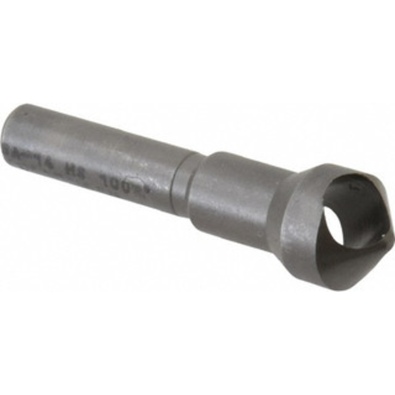 Weldon Tool 7/16 Head Diam, 1/4 Shank Diam, 100 High Speed Steel Countersink Bright Finish, 1-11/16 OAL, Single End, Straight Shank, Right Hand Cut 98120-94-W – 02541746