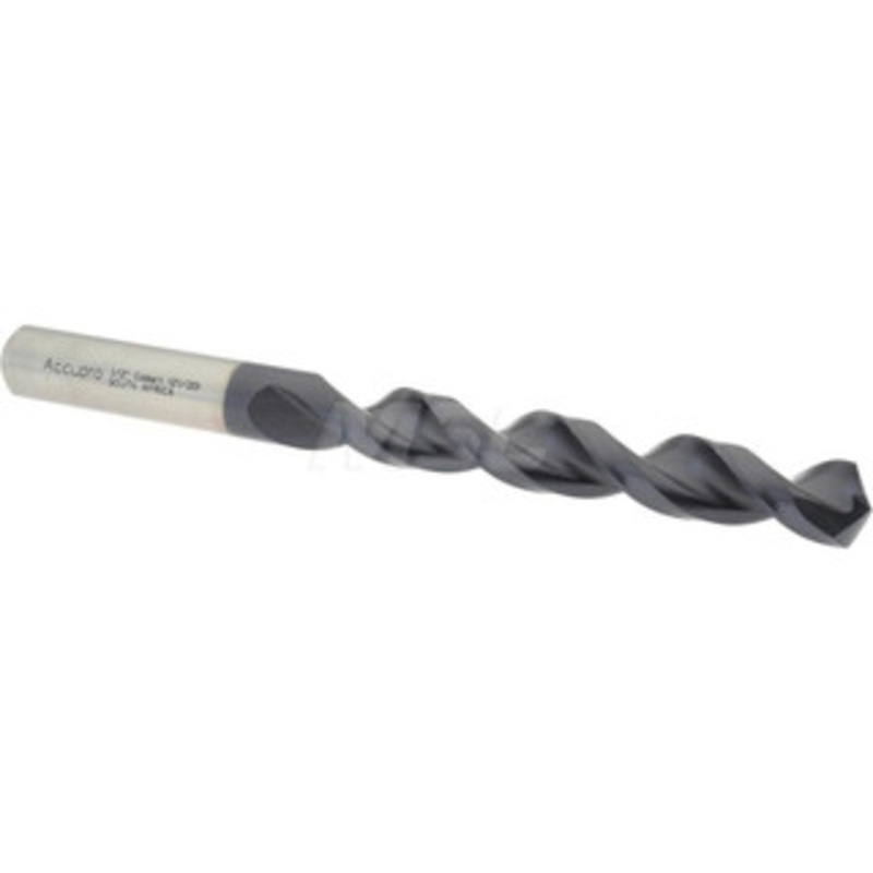 Accupro 1/2 130 Cobalt Jobber Drill TiAlN Finish, Right Hand Cut, Parabolic Flute, Straight Shank, 5-15/16 OAL, Split Point 1641269A-AC – 05927603