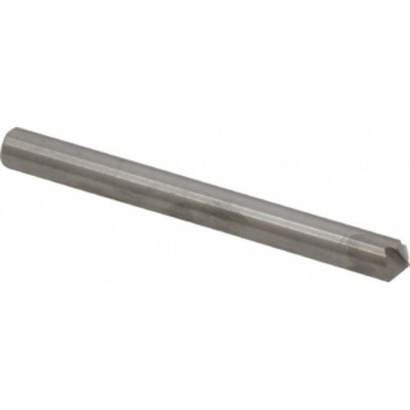 Accupro 1/4 Diam 120 4-Flute Single End Solid Carbide Chamfer Mill Bright Finish, 2-1/2 OAL, 1/4 Shank Diam 942500120 – 09550757