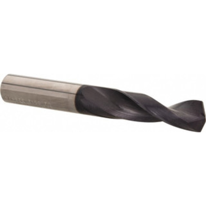 Accupro 1/2 140 Solid Carbide Jobber Drill AlTiN Finish, Right Hand Cut, Spiral Flute, Straight Shank, 4 OAL, Notched Point 63309637 – 63309637