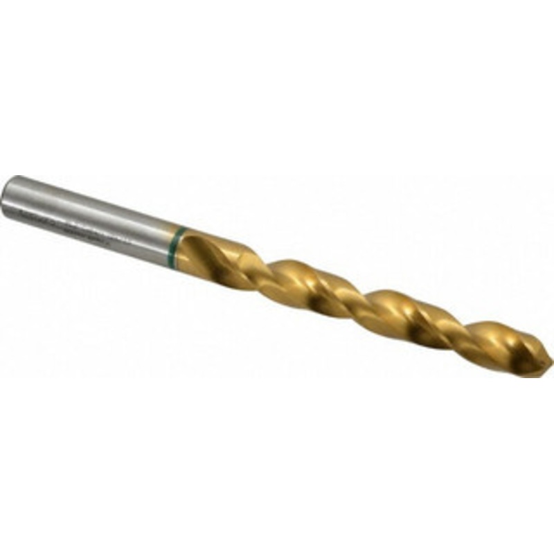 Accupro 10.2mm 135 Cobalt Jobber Drill TiN Finish, Right Hand Cut, Spiral Flute, Straight Shank, 133mm OAL, Split Point 1G71020-AC – 02376085