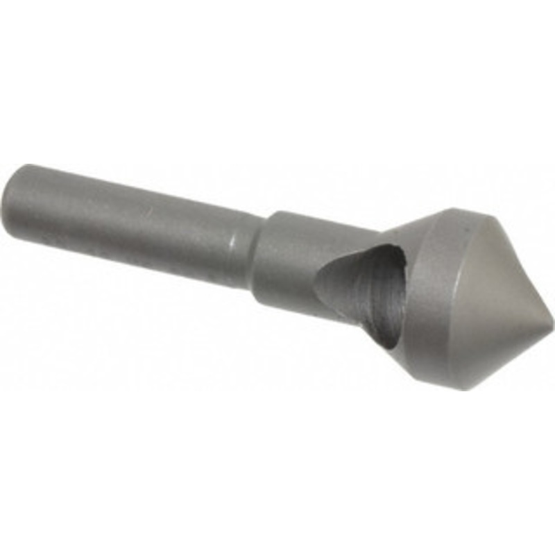 Weldon Tool 9/16 Head Diam, 1/4 Shank Diam, 90 High Speed Steel Countersink Bright Finish, 1-7/8 OAL, Single End, Straight Shank, Right Hand Cut 98918-94-W – 02541548