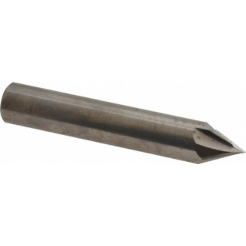 Accupro 1/2 Diam 60 4-Flute Single End Solid Carbide Chamfer Mill Bright Finish, 3 OAL, 1/2 Shank Diam 945000060 – 09550930